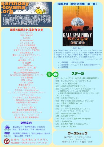 アースデイ2025ちらし裏面